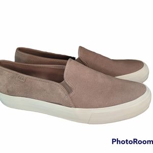 Keds Double Decker Suede Loafer Taupe sz9.5 WH61506  brown dreamfoam insole